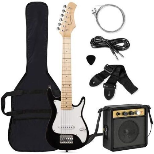 Kids Electric Guitar Beginner Starter Kit w/ 5W Amplifier - 30 in  - Lot 493
