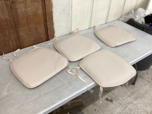 Lot of (4) Slip Resistant Leather Seat Cushions - Lot 412