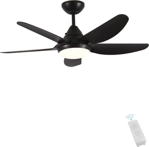 Kopolom 40" 'Indoor Ceiling Fan LED Light Fixture, 5 Blades  - Lot 108