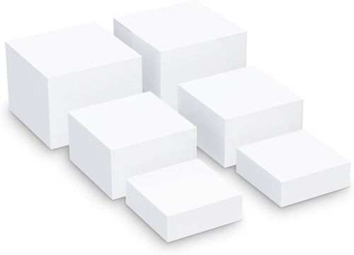 HIMIEI Acrylic Cube Display Nesting Risers, 6 pc  - Lot 500