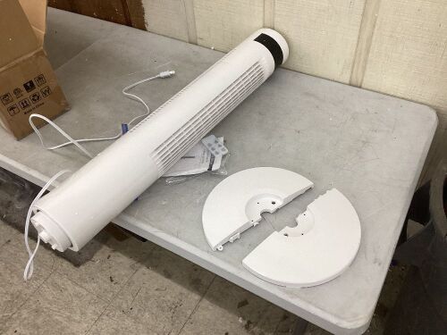 R.W.FLAME White 35" Tower Fan with Remote Control, 3 Modes, LED Display, Oscillation - Lot 505