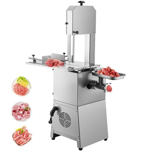 VEVOR 1100W Stainless Steel Electric Meat Bandsaw, 24x18 inch, Cutting Thickness 0-8.3 inch - Lot 22