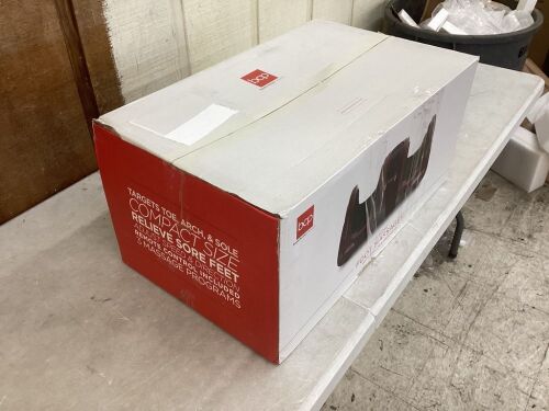 Therapeutic Foot Massager w/ High Intensity Rollers, Remote, 3 Modes  - Lot 586