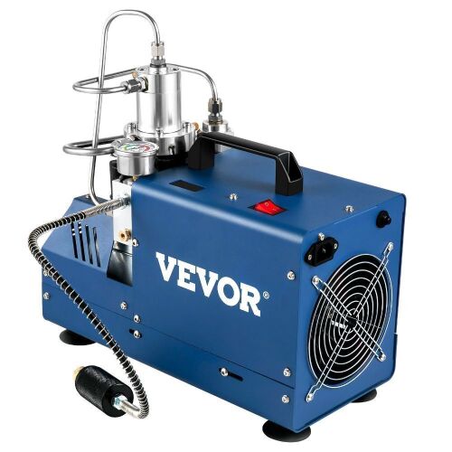 VEVOR 4500PSI/30MPA/300BAR High Pressure Air Compressor, 1800W 110V Manual Stop Air Rifle Compressor Suitable for Paintball Air Rifle, PCP Rifle, Air Pistol, Diving Bottle - Lot 54