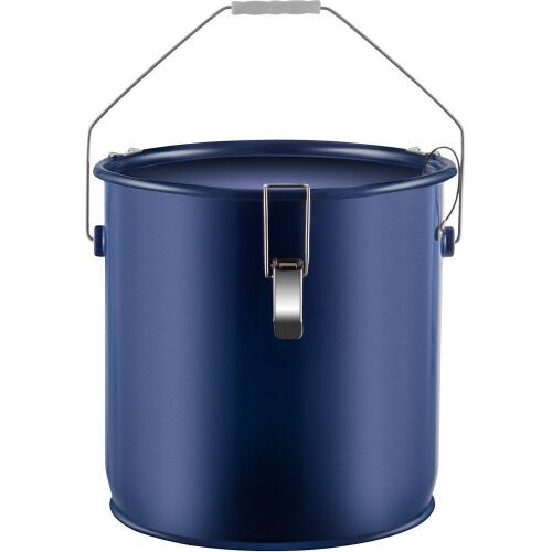 VEVOR 6 Gal Oil Disposal Caddy Steel Fryer Oil Bucket w/Rust-proof Coating, Lid & Lock Clips  - Lot 616