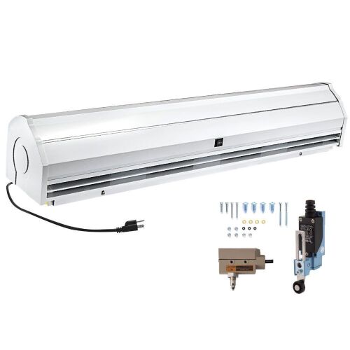 VEVOR 59" 2 Speeds Commercial Indoor Air Curtain, UL Certified, CE Certified, 1113 CFM Air Volume with 2 Easy-Install Micro Switch(Limit Switch), 110V Unheated - Lot 98