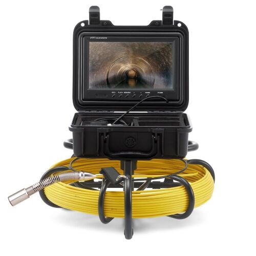 VEVOR Sewer Camera Pipe Inspection Camera 9-inch 720p Screen Pipe Camera 230 ft - Lot 40