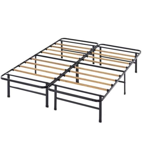 Zinus 14" SmartBase Essential Mattress Foundation Bed with Bamboo Slats, Queen  - Lot 640