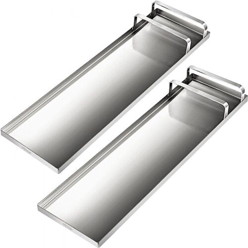 VEVOR 28" x 8" Stainless Steel Slider Knee Boards for Cement & Concrete Finishing - Lot 713