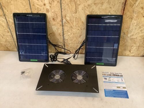 DC House Solar Vent Fan  - Lot 725
