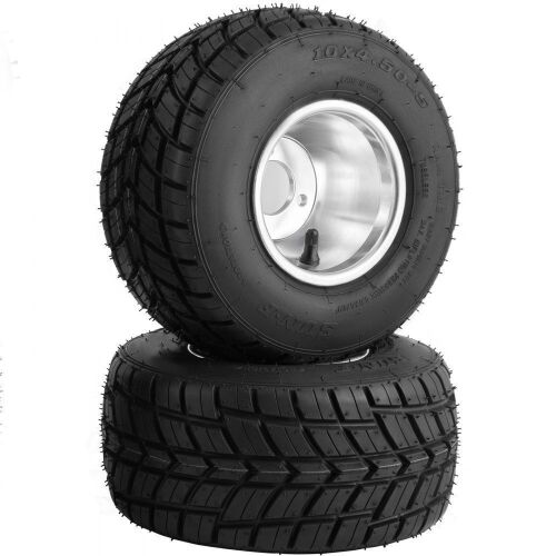 VEVOR Go Kart Tires and Rims 10"x 4.50" Front, Fit Bolt Pattern 2.28 inch with 3 Holes for Go Kart, Drift Trike, Buggy - Lot 725a