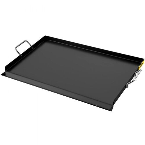 VEVOR 14" x 32" Steel Griddle Flat Top Plate with 2 Handles, Extra Drain Hole - Lot 747