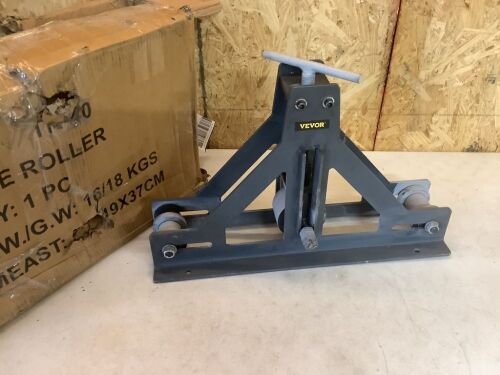 VEVOR 1-1/2" Tubing Rolling Bender Manual Square & Rectangular Tube Bender 14 Gauge for Mild Steel Cooper & Aluminum - Lot 726