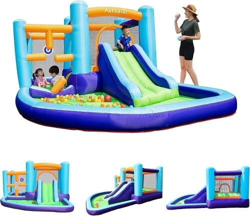 AirMyFun Inflatable Bounce House & Slide with Air Blower - Lot 20