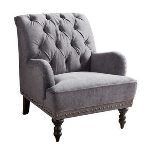 Pier1 Performance Tweed Chas Chair in Gray. NEW - Lot 63