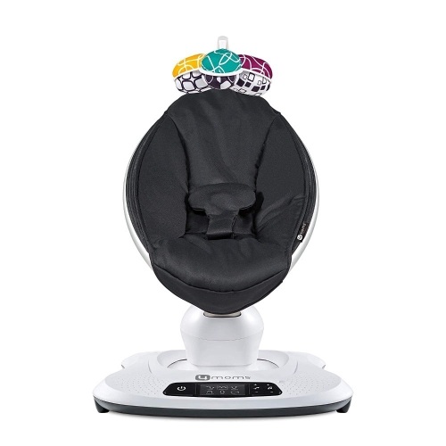 mamaRoo Bluetooth Baby Rocker with 5 Unique Motions, Smooth, Nylon Fabric, Black Classic - Appears New  - Lot 71