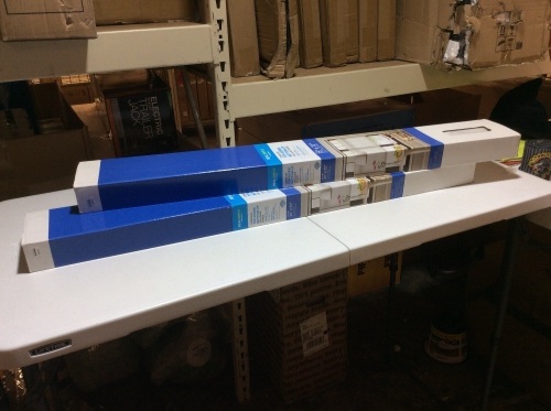 Lot of (2) Real Simple Cordless Top-Down Bottom-Up 35-Inch x 72-Inch Cellular Shades in Polar. Appear New - Lot 106