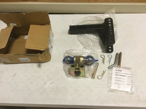 CURT 45900 Adjustable Trailer Hitch Ball Mount, 2-Inch Receiver, 6-Inch Drop, 2 and 2-5/16-Inch Balls, 14,000 lbs - Lot 139