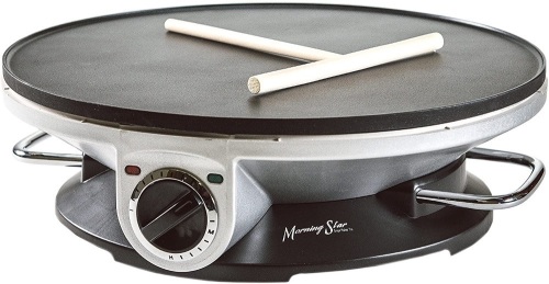 Morning Star - Crepe Maker Pro - 13 Inch Crepe Maker & Electric Griddle - Non-stick Pancake Maker. NEW - Lot 169