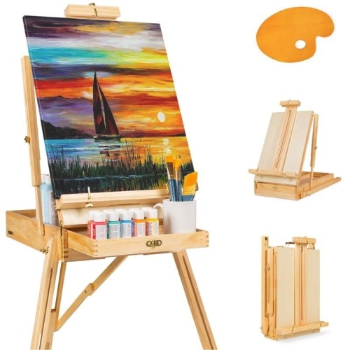 Portable Folding French Style Easel Tripod Stand w/ Drawer, Palette. Appears New - Lot 207