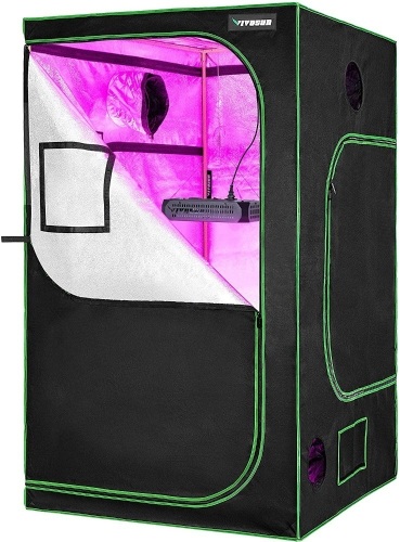 VIVOSUN 48" X48" X 80" Hydroponic Grow Tent + 600W LED Grow Light for Indoor Plants Veg and Flower. Appears New - Lot 228