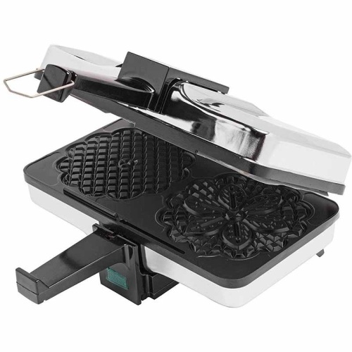 Cucina Pro 2-Slice Black Non-Stick Pizzelle Waffle Maker. Appears New - Lot 230