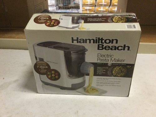 Hamilton Beach Electric Pasta Maker. Appears Unused. E-Commerce Return - Lot 235