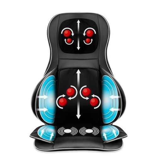 Air Compression Shiatsu Neck & Back Massager Seat w/ Heat, Rolling Massage. Appears New - Lot 236