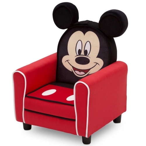 Disney Mickey Mouse Figural Upholstered Kids' Chair. Appears New with Damaged Box - Lot 261