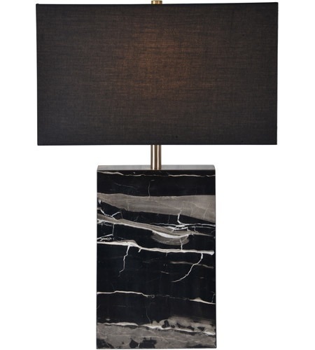 Renwil LPT889 Rydell 23 inch 100 watt Black and White Marble Table Lamp. New with damage to the Switch. SEE PICTURES - Lot 265