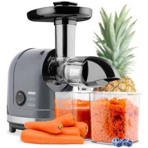 150W Horizontal Slow Masticating Juicer w/ Reverse Mode, Quiet Motor. Appears New - Lot 266