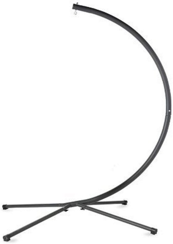 HearthSong 729638 Metal Crescent Hanging Chair Stand, Black. Appears New - Lot 304