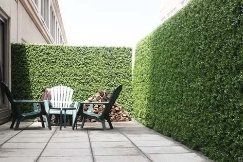 12-Pack of 20" x 20" Artificial Boxwood Hedge Panels. Faux Greenery Wall, Privacy Hedge Screen, UV Protected Faux Greenery Mats, Boxwood Wall, Suitable for Both Outdoor or Indoor. NEW - Lot 355
