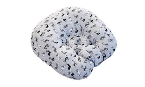 Cozzi Best Baby Lounger Pillow for Newborn Baby, Swaddle Blanket Included, Alpine Deer Print - Appears New  - Lot 366