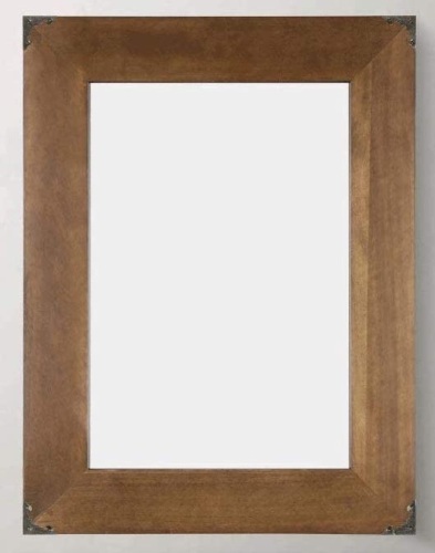 Rustic Wood Frame Wall Mirror, 23" x 17" - Appears New  - Lot 418