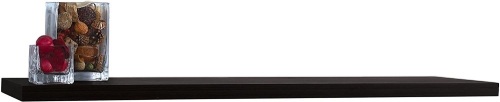 InPlace Shelving Slimline Floating Wall Shelf, 60"W x 8"D x 1.25"H, Black - Appears New  - Lot 427