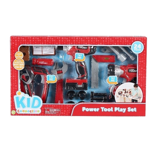 Kid Connection Power Tool Playset, 24 Pieces, New, Damaged Box - Lot 452
