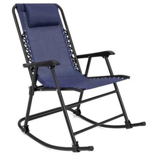 Foldable Zero Gravity Patio Rocking Lounge Chair. Appears New - Lot 455