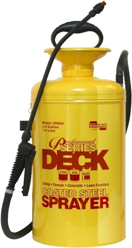 Chapin International 30600 2Gal Steel Deck Sprayer, Yellow/Black. Appears New - Lot 463