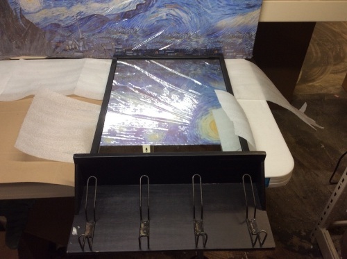 Mirror With Four Hooks - Lot 473