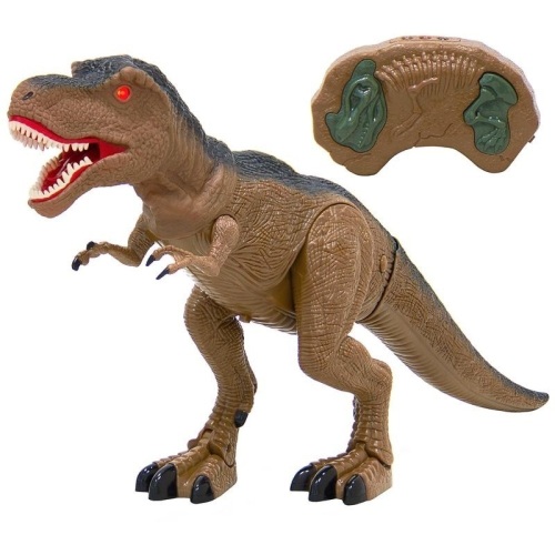 19in Kids Walking RC Remote Control T-Rex Dinosaur Toy w/ Lights, Sounds. Appears New - Lot 494