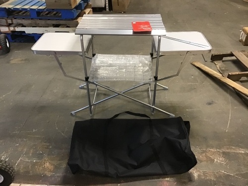 Portable Folding Grilling Table w/ Carrying Case - Lot 527