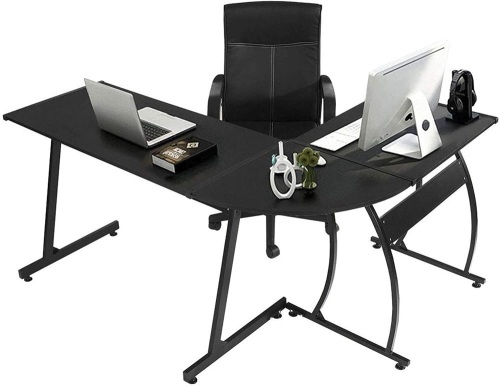 GreenForest L Shaped Corner Computer Desk. Appears New - Lot 545