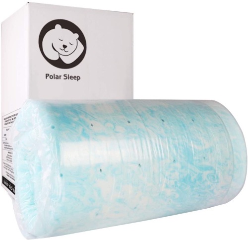 Polar Sleep 3" Gel Memory Foam Mattress Topper, Full Size - Appears New - Lot 552