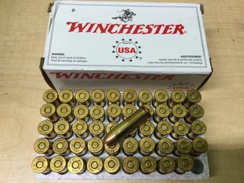 Winchester .38 SPL 130 Grain FMJ 50 Round Box 800 fps - Lot 575