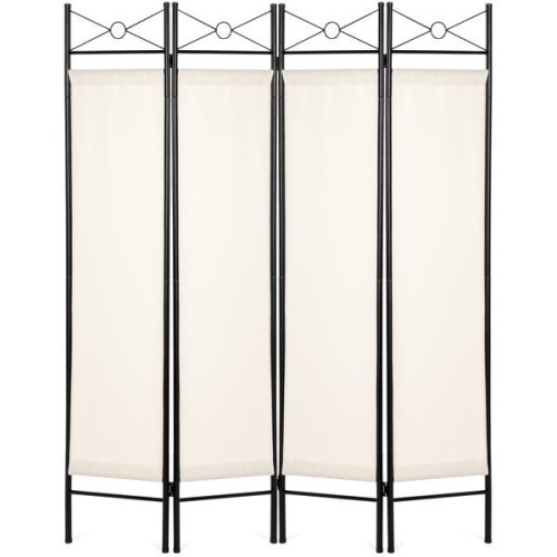 Lot of (2) 4-Panel Folding Privacy Screen Room Divider Decoration Accents, 6ft. E-Commerce Returns - Lot 660