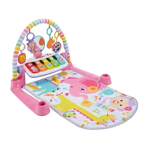 Fisher-Price Deluxe Kick & Play Piano Gym, Pink - Appears New  - Lot 662