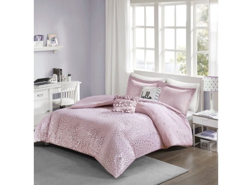 Nova Metallic Duvet Cover Set Full/Queen. Appears New - Lot 680