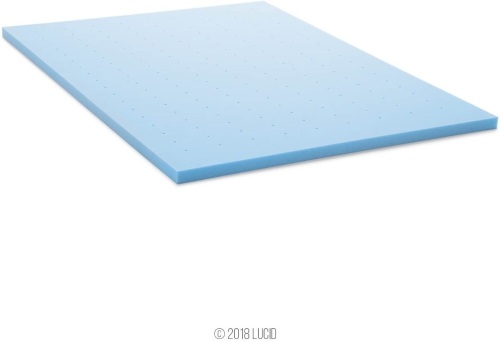 LUCID 2-Inch Ventilated Gel Infused Memory Foam Mattress Topper - Full. Appears New - Lot 685