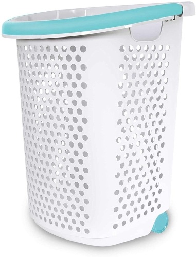 Home Logic 2.0-Bu. Rolling Hamper in White. Appears New - Lot 689